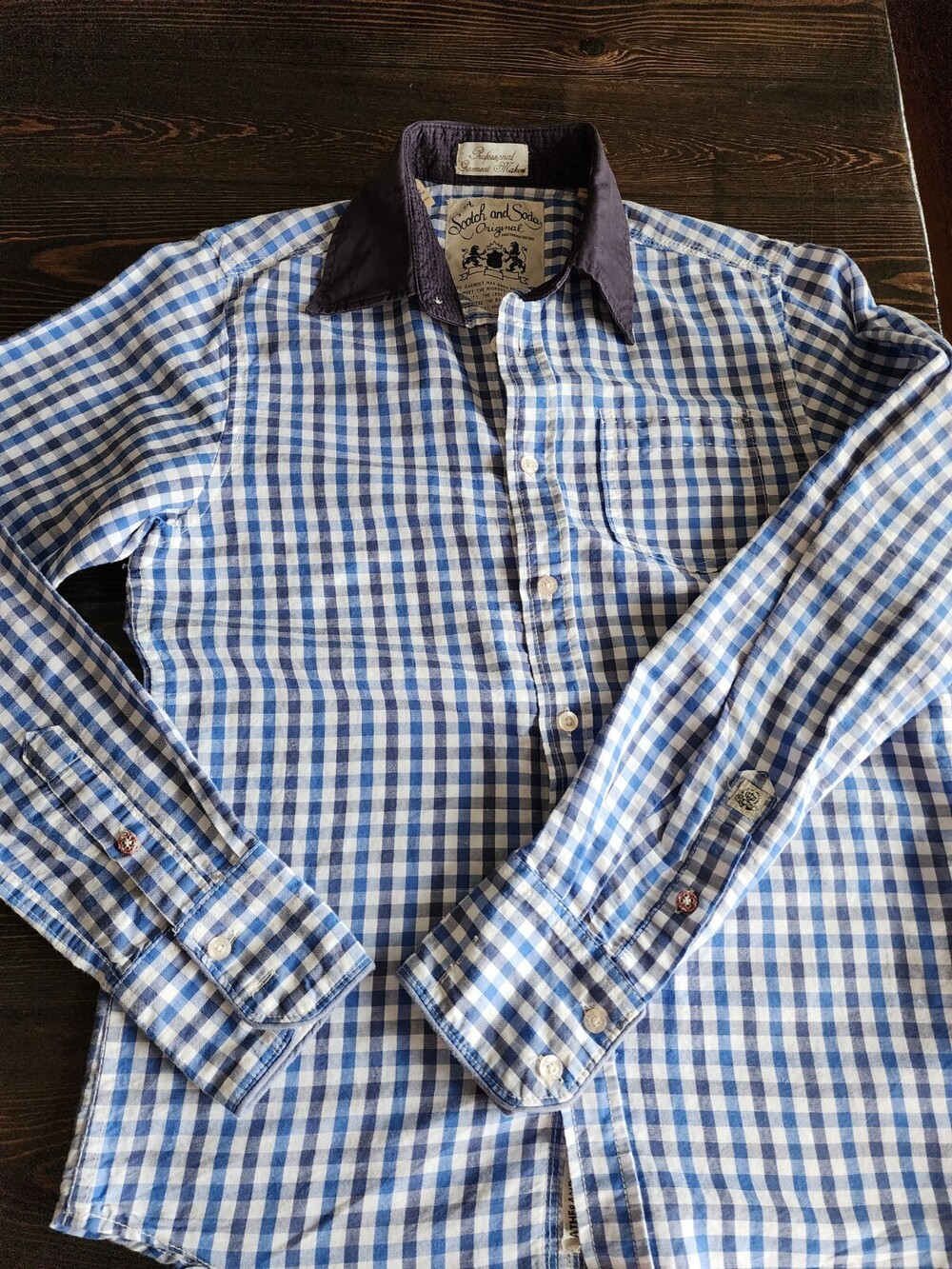 Scotch & Soda Limited Edition 472/500 Button Up Shirt SZ S Amsterdam Couture